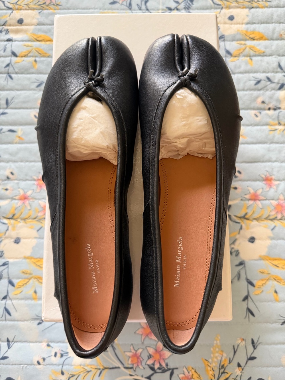 Maison Martin Margiela Black Tabi Ballet Flats